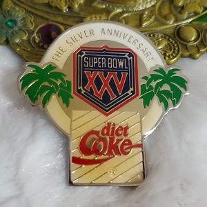 SUPER BOWL XXV The Silver Anniversary Diet Coke Commemorative